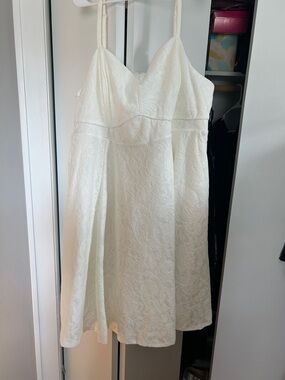 torrid Ivory Textured A-Line Dress